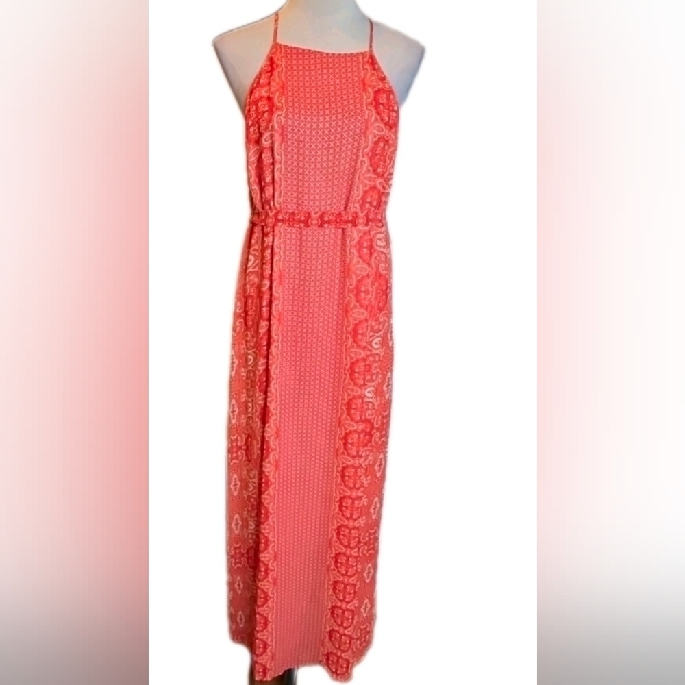 307. Tahari Aisha-P Dress in the color Fireglow, Size 2 NWT